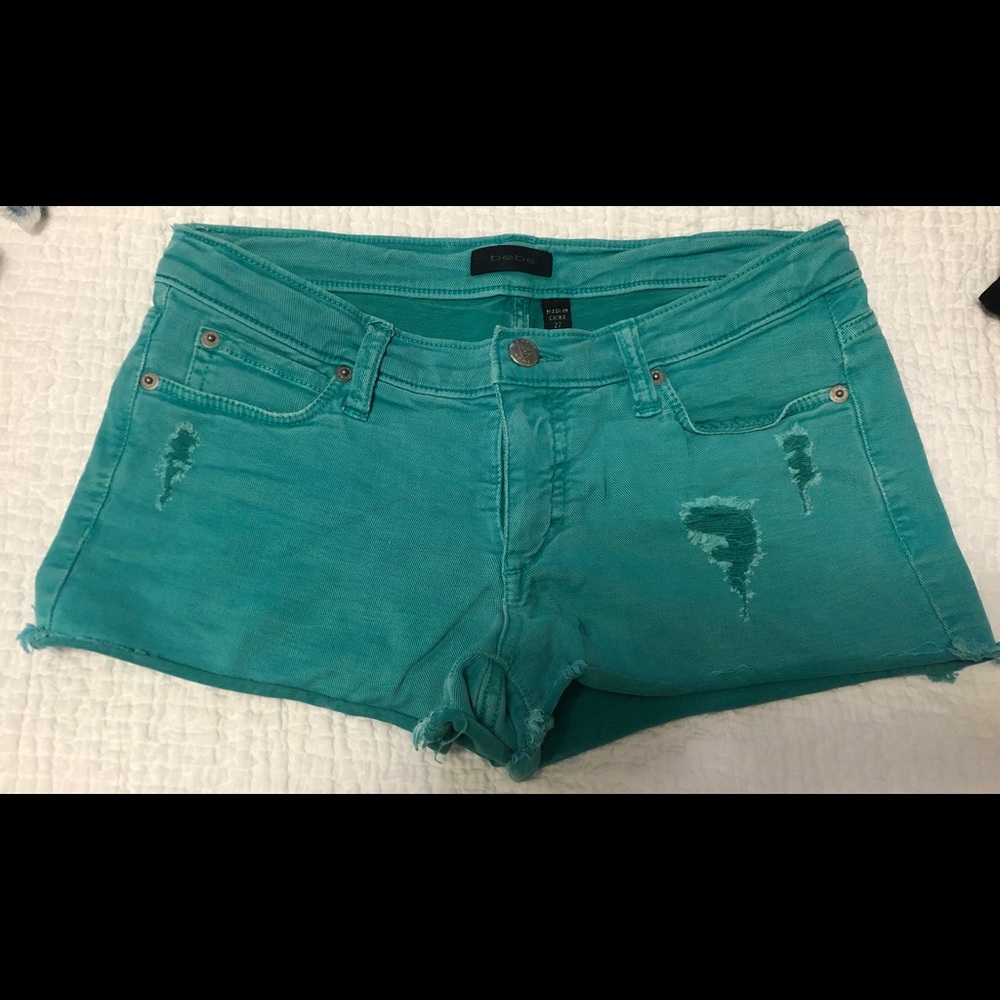 Bebe Turquoise Shorts